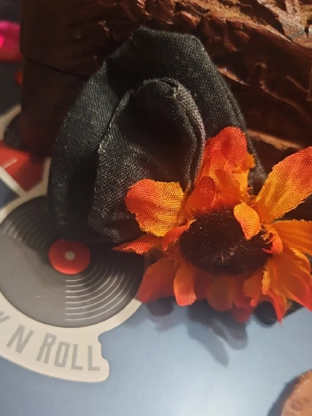 Hand Crafted Pet Collar Bow Tie Sunflower Floral Accessory NEW